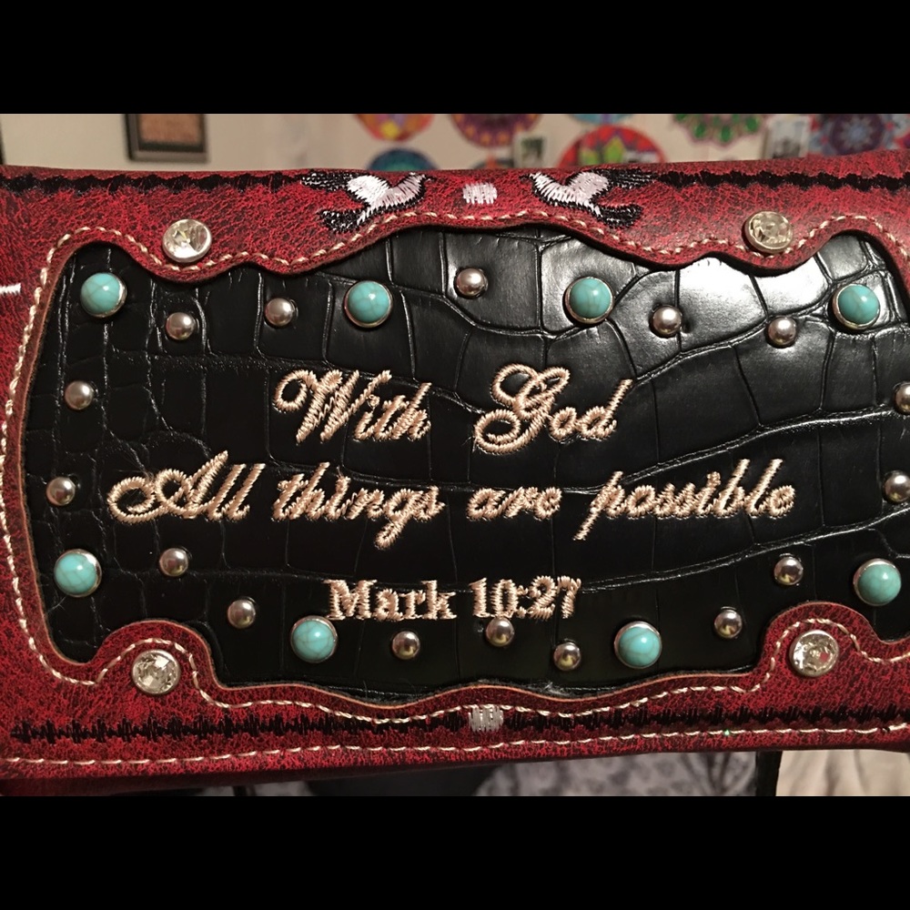 Bible Verse Trifold Wallet Purse